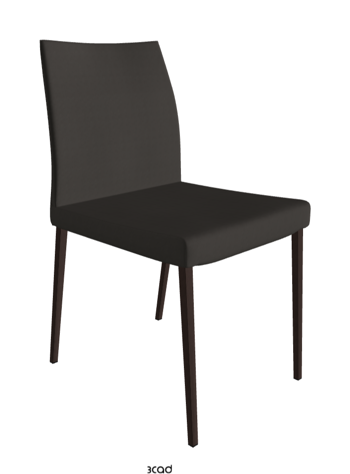 Anna Dining Chair_Bronze Embossed_Glove Soft Leather_Carbon