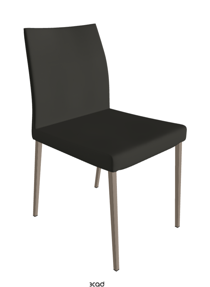 Anna Dining Chair_Titanium Embossed_Synthetic Leather_London