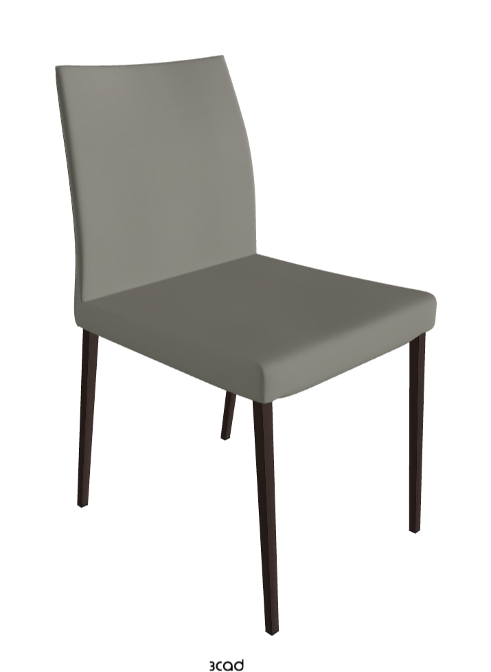 Anna Dining Chair_Bronze Embossed_Synthetic Leather_Cemento