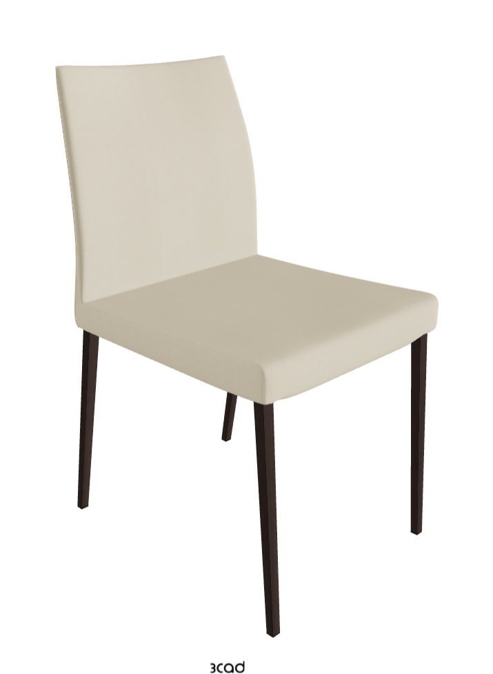 Anna Dining Chair_Bronze Embossed_Synthetic Leather_Oyster