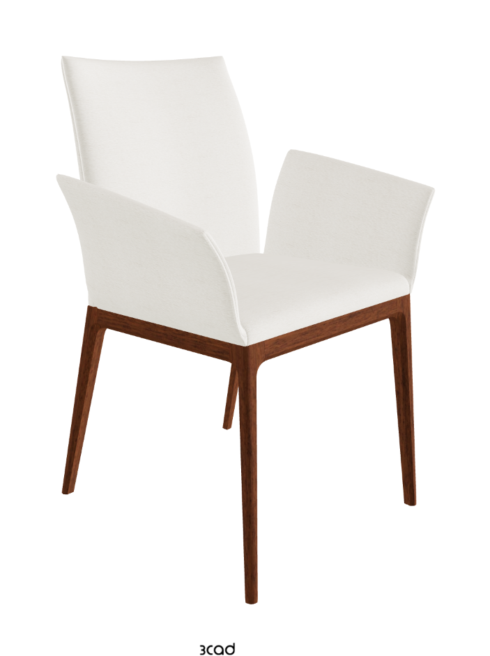 Arcadia Dining Armchair_Walnut Canaletto Stained Beech_Fabric_B240