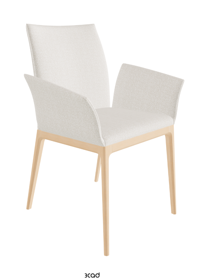 Arcadia Dining Armchair_Natural Stained Beech_Fabric_B241