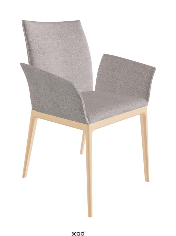 Arcadia Dining Armchair_Natural Stained Beech_Fabric_B243