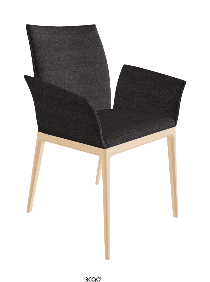 Arcadia Dining Armchair_Natural Stained Beech_Fabric_B246