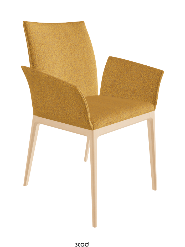 Arcadia Dining Armchair_Natural Stained Beech_Fabric_B247