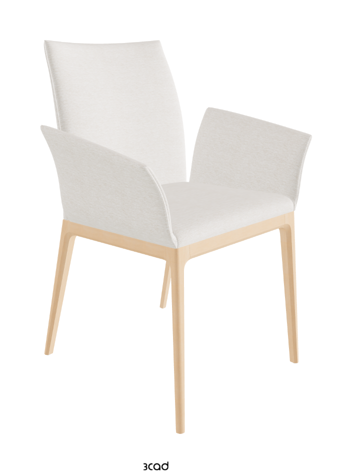 Arcadia Dining Armchair_Natural Stained Beech_Fabric_B730