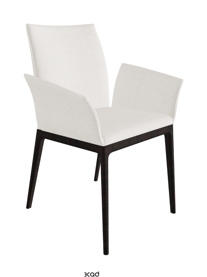 Arcadia Dining Armchair_Dark Wenghe Stained Beech_Fabric_B730