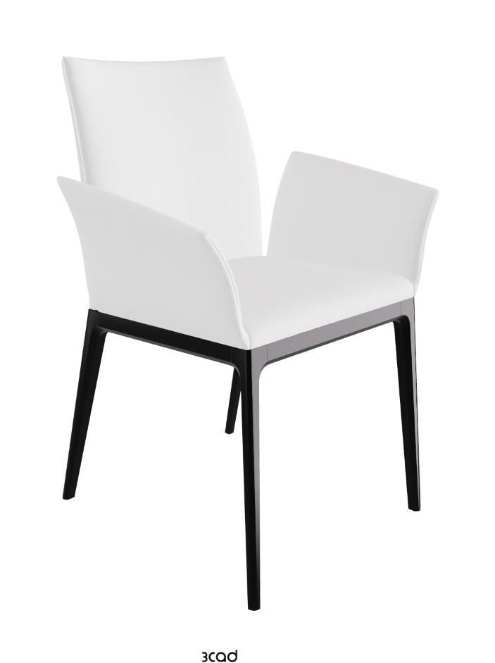 Arcadia Dining Armchair_Matt Black_Fabric_B920
