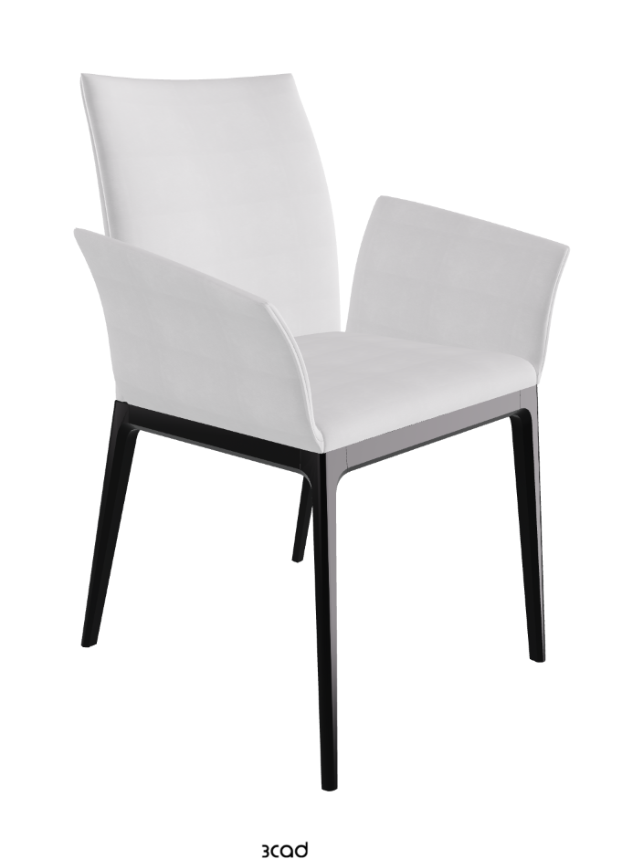 Arcadia Dining Armchair_Matt Black_Fabric_B921