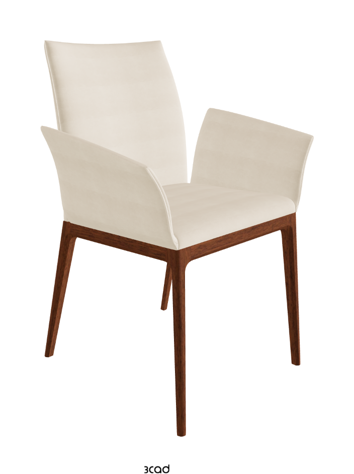 Arcadia Dining Armchair_Walnut Canaletto Stained Beech_Fabric_B922