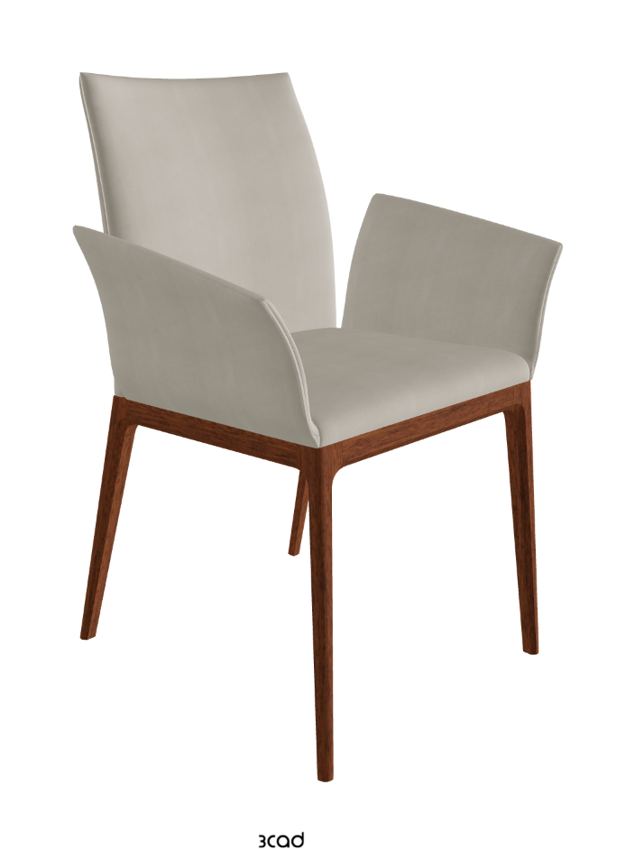 Arcadia Dining Armchair_Walnut Canaletto Stained Beech_Fabric_B924
