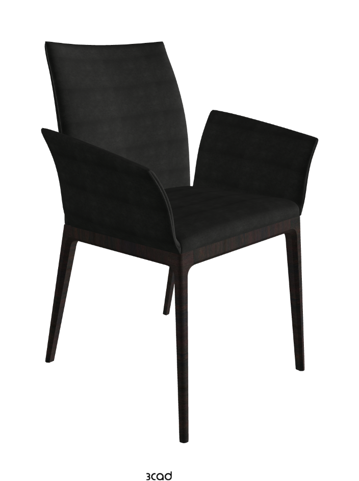 Arcadia Dining Armchair_Dark Wenghe Stained Beech_Fabric_B932