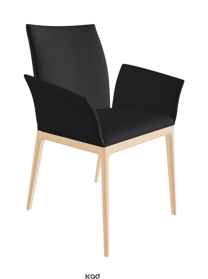 Arcadia Dining Armchair_Natural Stained Beech_Glove Soft Leather_Hornet