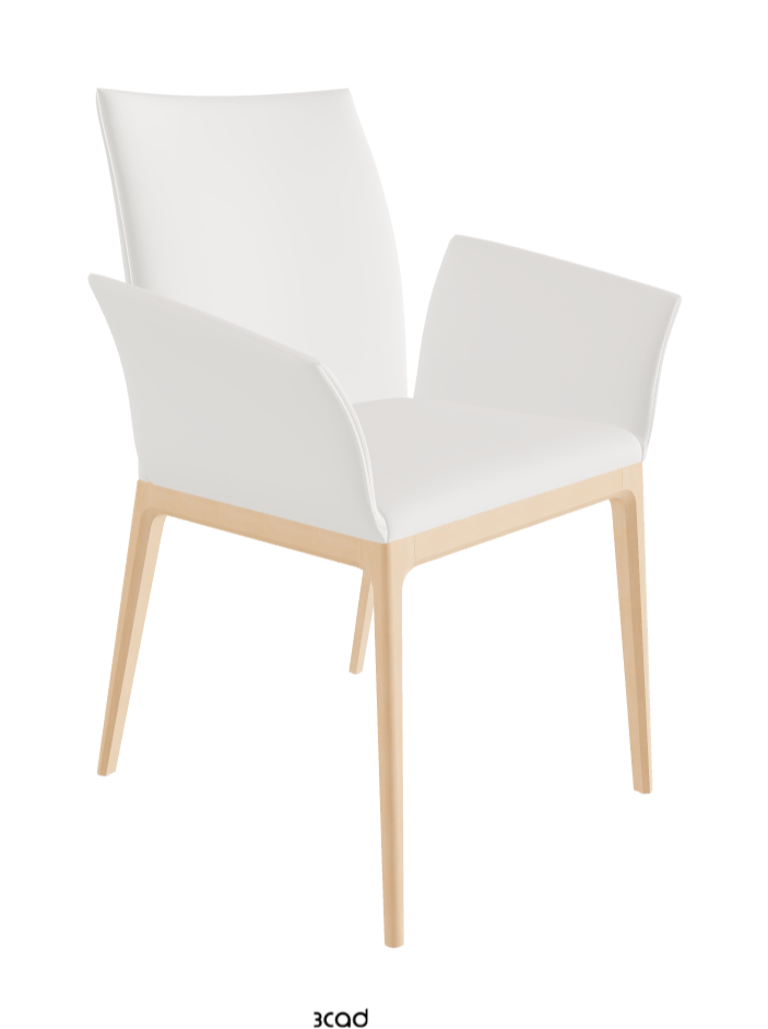 Arcadia Dining Armchair_Natural Stained Beech_Soft Leather_Palladio
