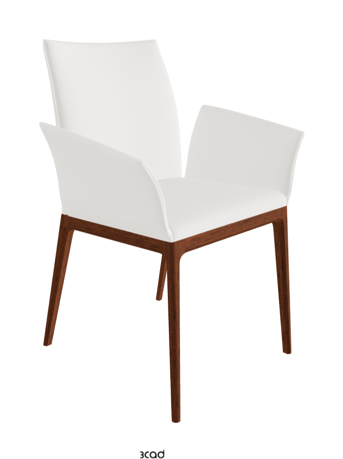 Arcadia Dining Armchair_Walnut Canaletto Stained Beech_Soft Leather_Palladio