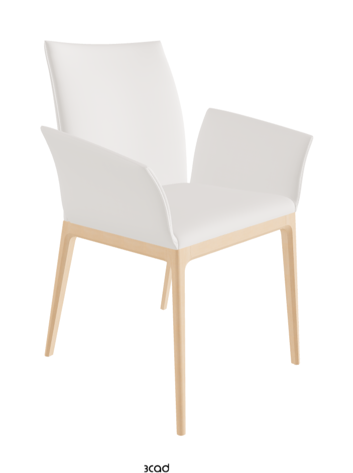 Arcadia Dining Armchair_Natural Stained Beech_Soft Leather_Oyster