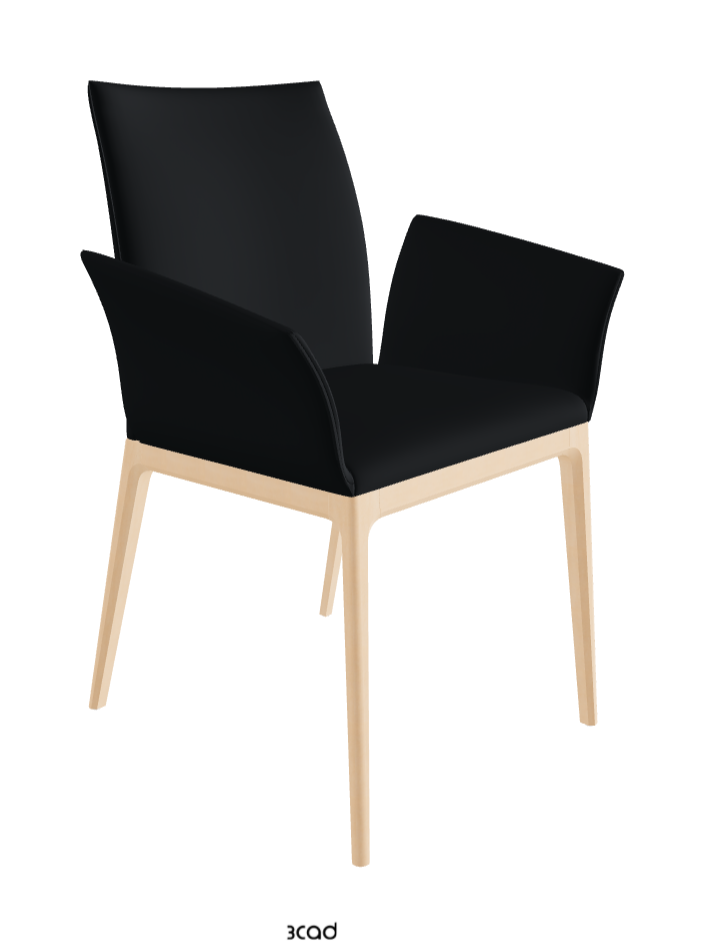 Arcadia Dining Armchair_Natural Stained Beech_Soft Leather_Atlantico