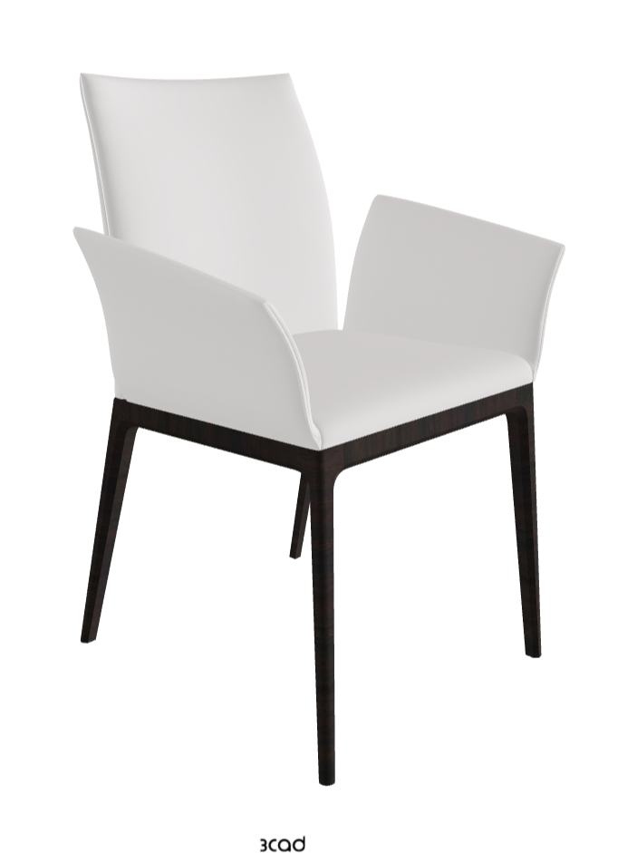 Arcadia Dining Armchair_Dark Wenghe Stained Beech_Soft Leather_Canova