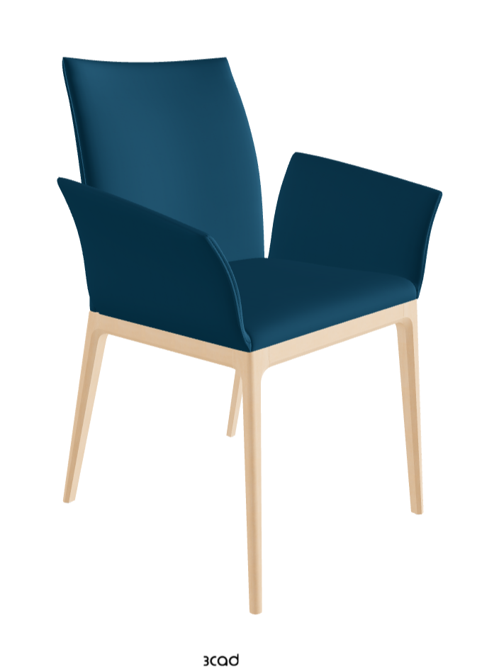 Arcadia Dining Armchair_Natural Stained Beech_Soft Leather_Capri