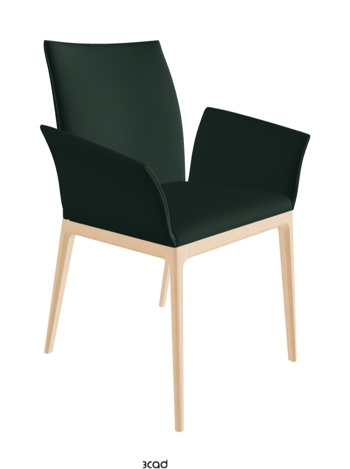Arcadia Dining Armchair_Natural Stained Beech_Soft Leather_Sherwood