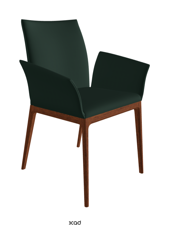 Arcadia Dining Armchair_Walnut Canaletto Stained Beech_Soft Leather_Sherwood