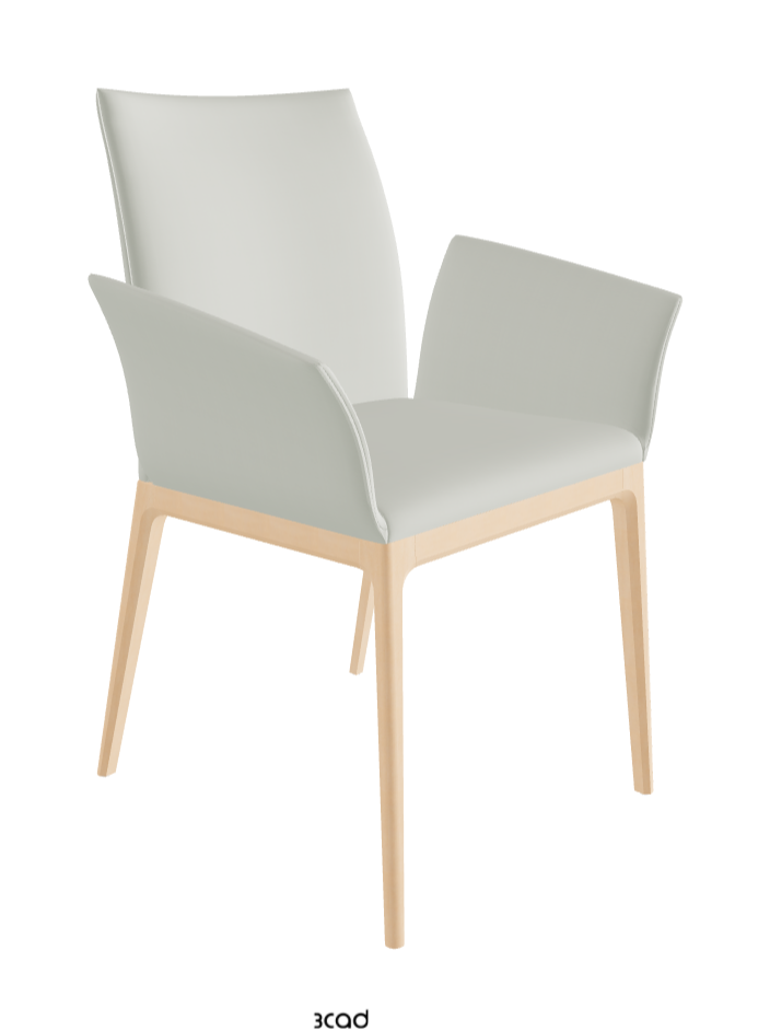 Arcadia Dining Armchair_Natural Stained Beech_Soft Leather_Artico