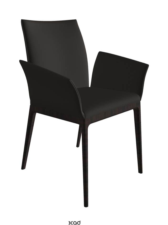 Arcadia Dining Armchair_Dark Wenghe Stained Beech_Synthetic Leather_Ardesia