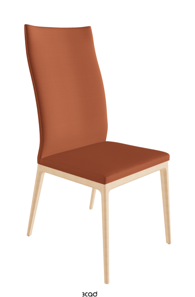 Arcadia Couture High Back Dining Chair_Natural Stained Beech_Glove Soft Leather_Barrique