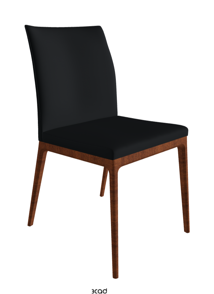 Arcadia Couture Dining Chair_Walnut Canaletto Stained Beech_Soft Leather_Atlantico