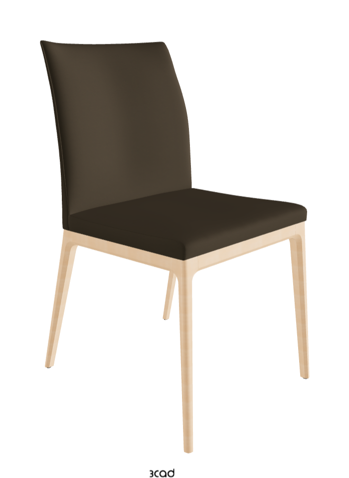 Arcadia Couture Dining Chair_Natural Stained Beech_Soft Leather_Bruno