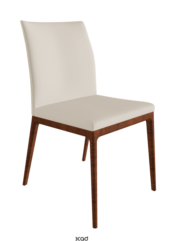 Arcadia Couture Dining Chair_Walnut Canaletto Stained Beech_Soft Leather_Cashmere