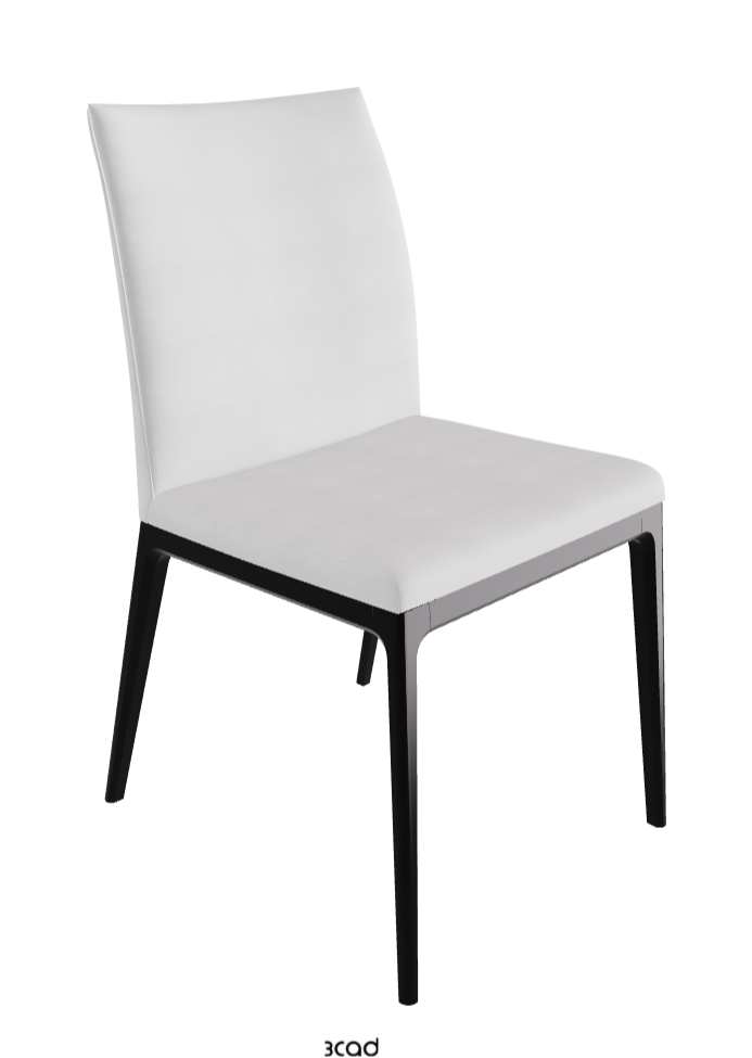Arcadia Dining Chair_Matt Black_Fabric_B921
