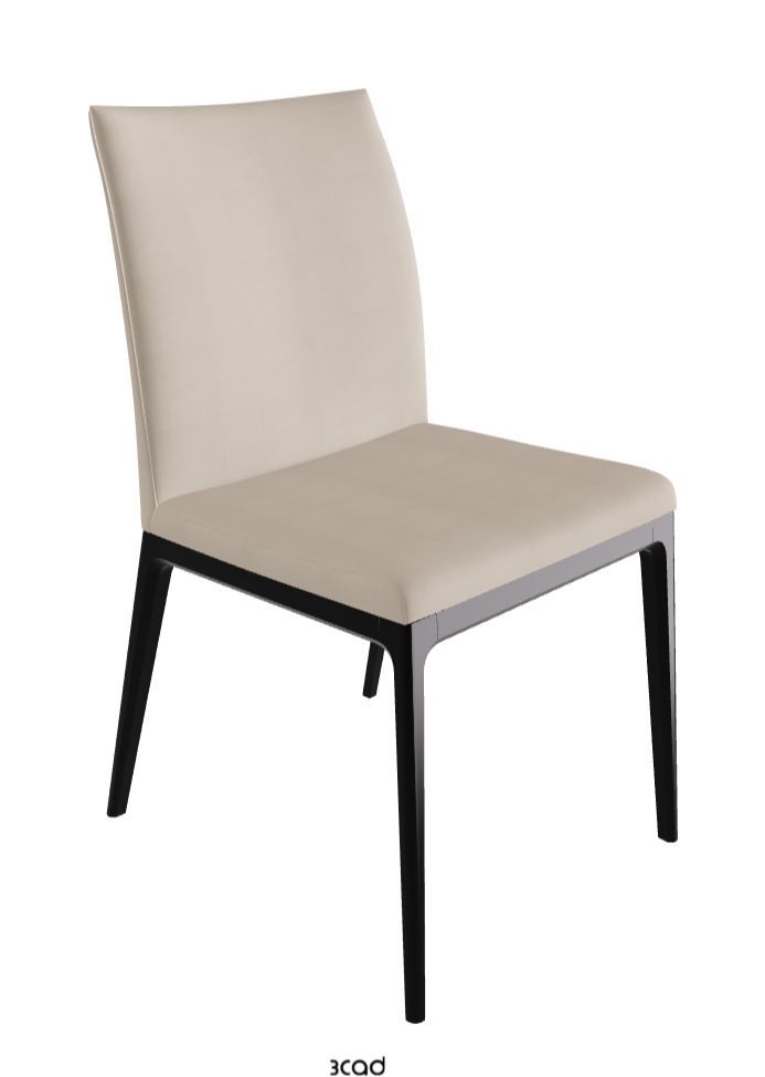 Arcadia Dining Chair_Matt Black_Fabric_B926