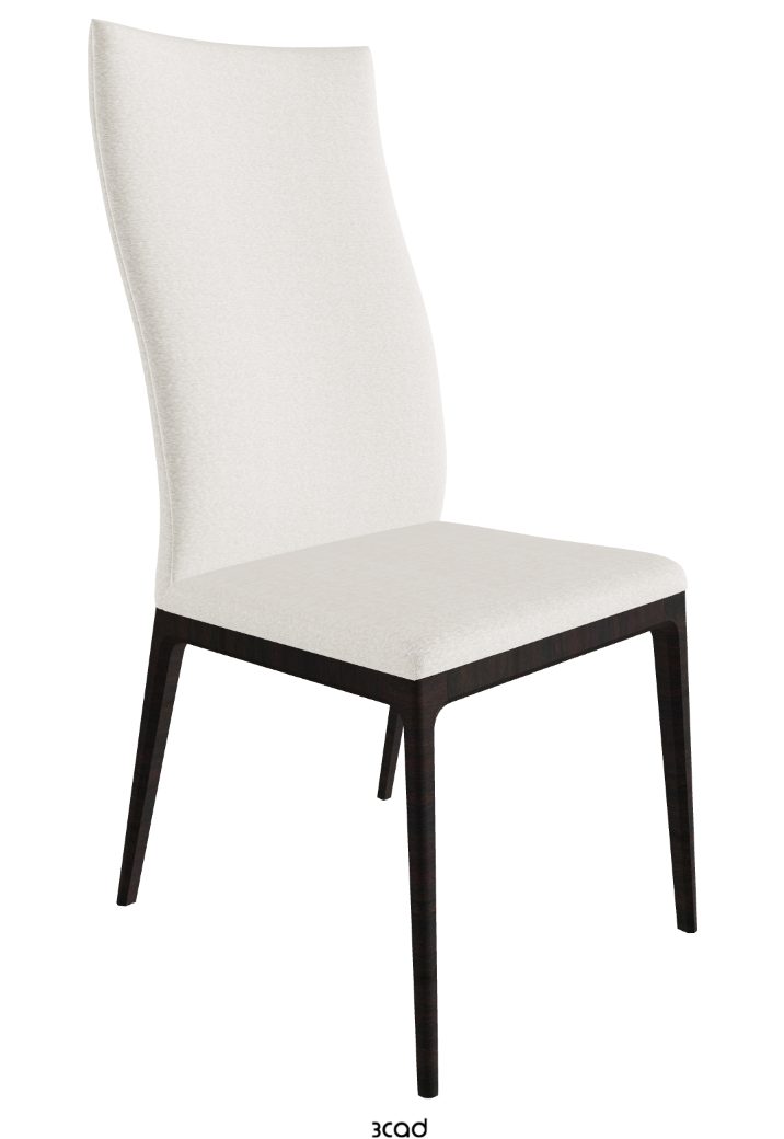 Arcadia High Back Dining Chair_Dark Wenghe Stained Beech_Fabric_B241