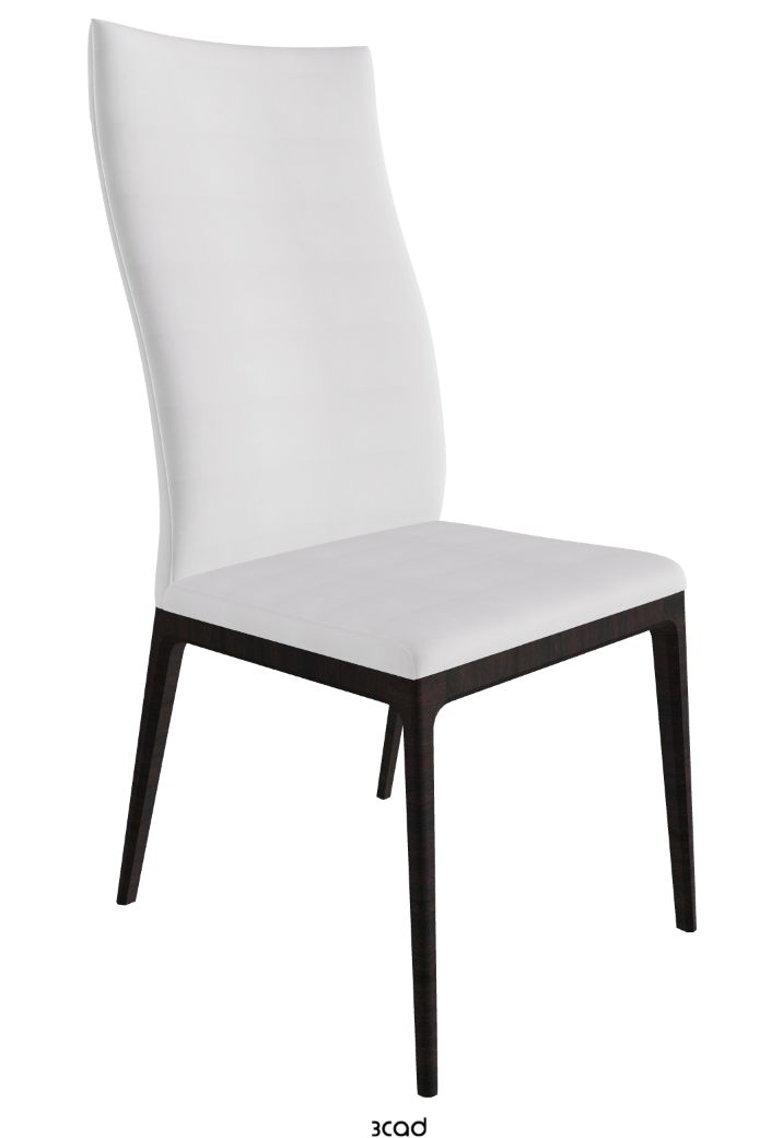 Arcadia High Back Dining Chair_Dark Wenghe Stained Beech_Fabric_B921