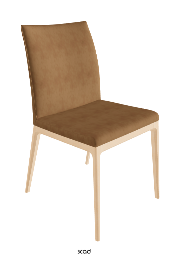 Arcadia Dining Chair_Natural Stained Beech_Micro Nubuk_Almond
