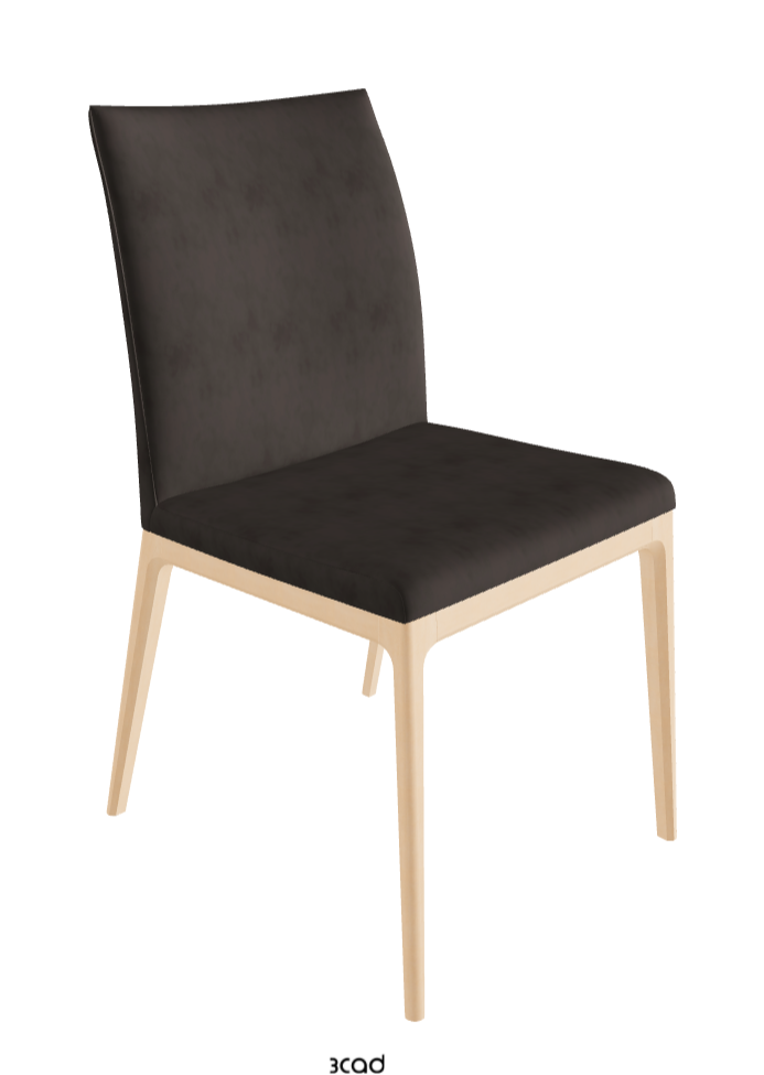 Arcadia Dining Chair_Natural Stained Beech_Micro Nubuk_Lead