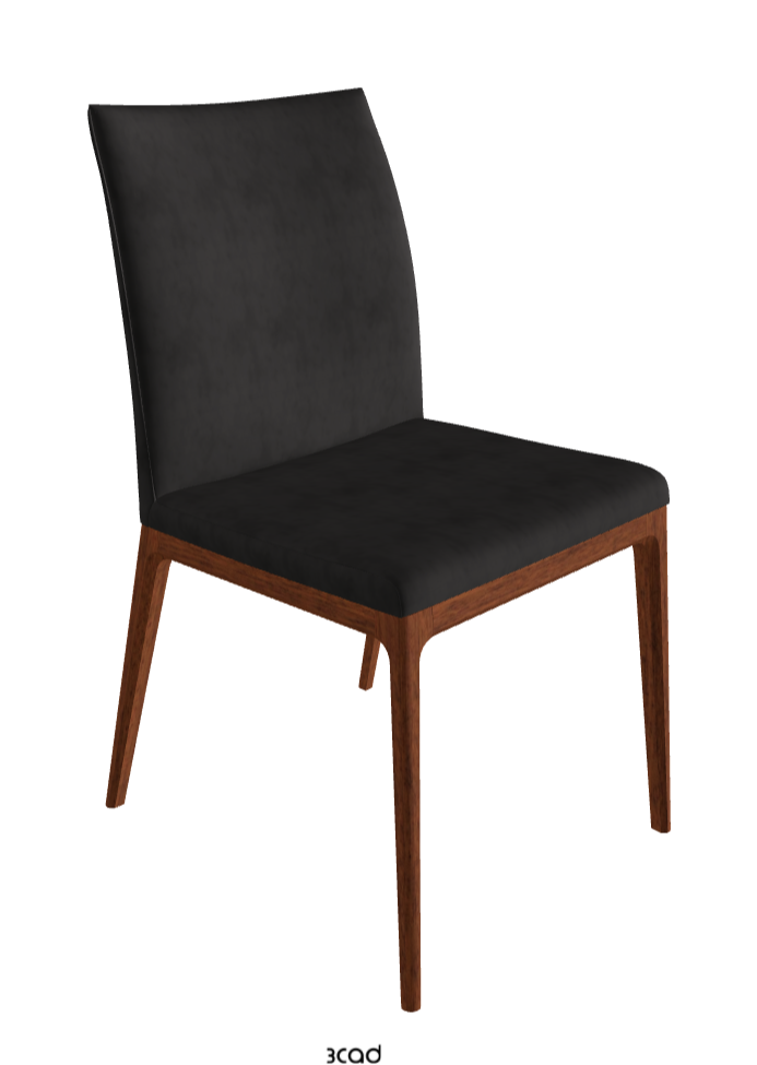 Arcadia Dining Chair_Walnut Canaletto Stained Beech_Micro Nubuk_Charcoal