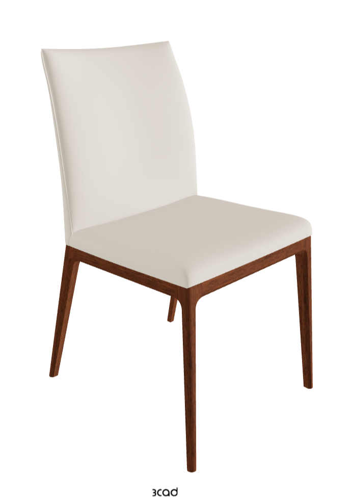 Arcadia Dining Chair_Walnut Canaletto Stained Beech_Glove Soft Leather_Ecru
