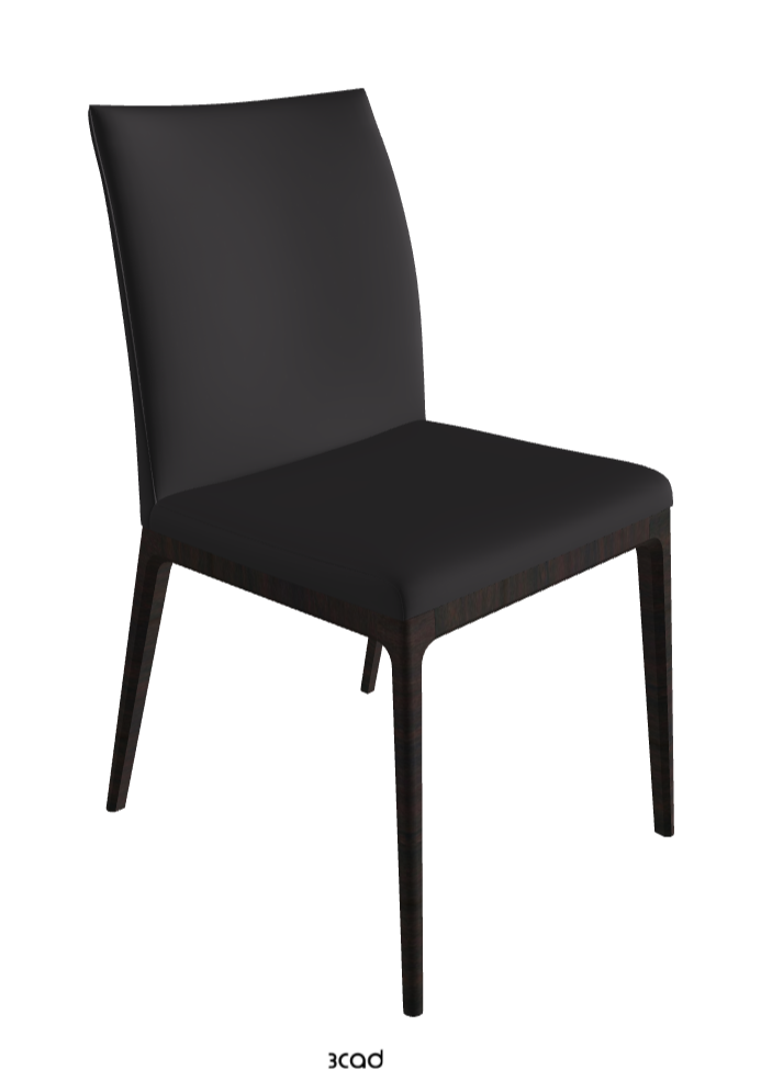 Arcadia Dining Chair_Dark Wenghe Stained Beech_Glove Soft Leather_Hornet