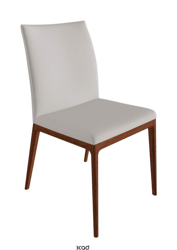 Arcadia Dining Chair_Walnut Canaletto Stained Beech_Soft Leather_Dakota