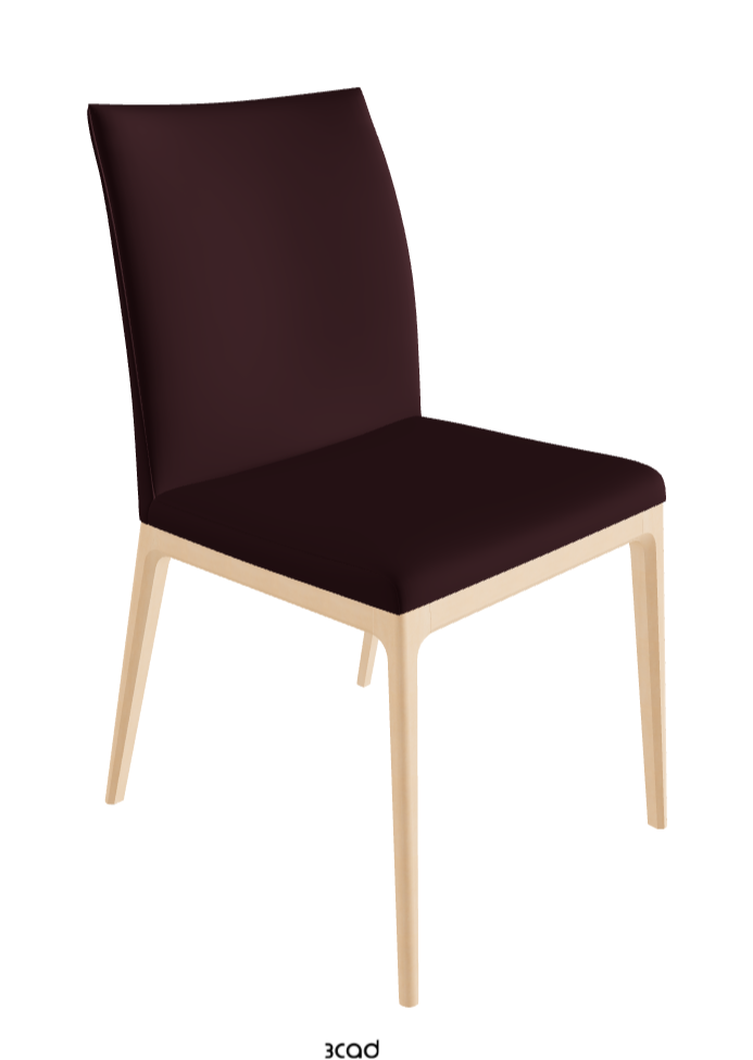 Arcadia Dining Chair_Natural Stained Beech_Soft Leather_Bordeaux