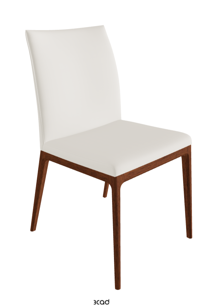 Arcadia Dining Chair_Walnut Canaletto Stained Beech_Soft Leather_Lino