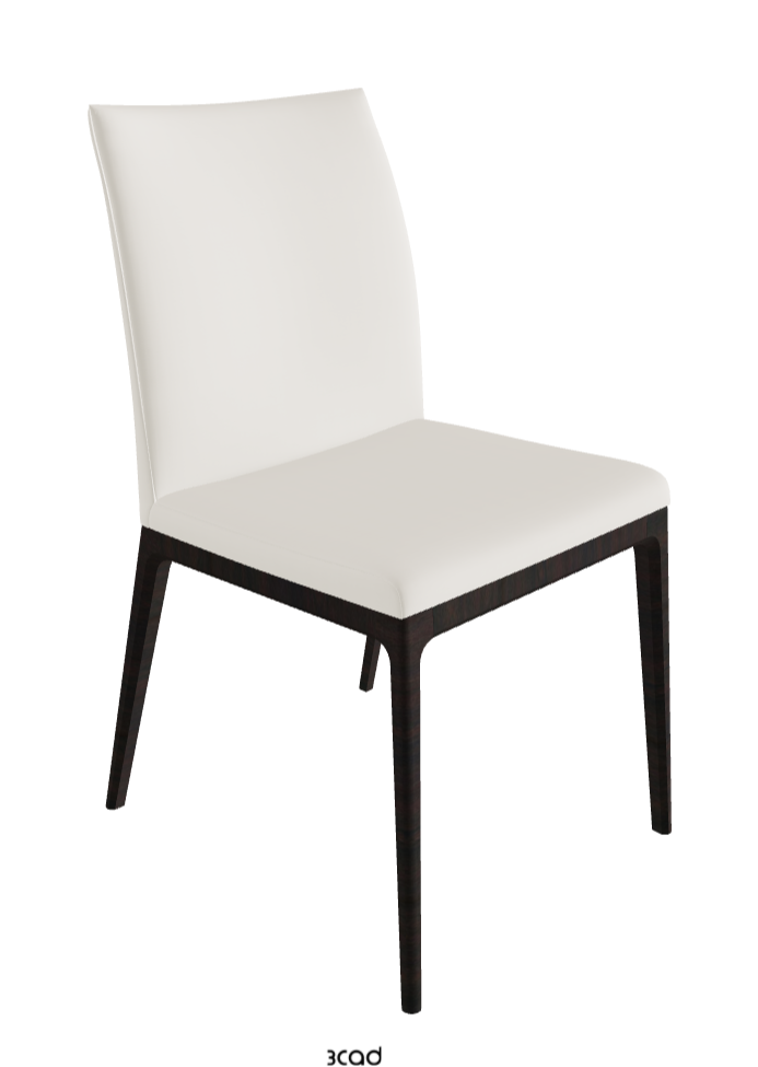 Arcadia Dining Chair_Dark Wenghe Stained Beech_Soft Leather_Lino