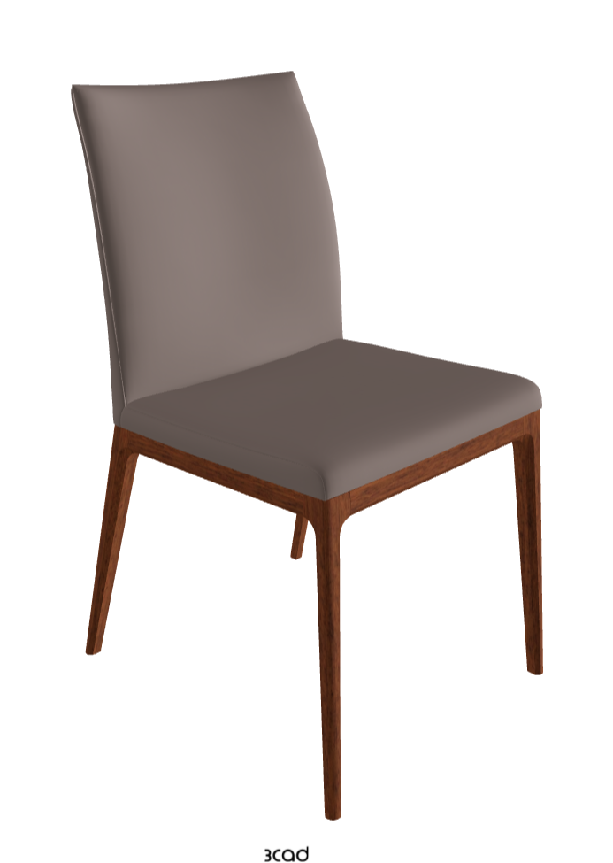 Arcadia Dining Chair_Walnut Canaletto Stained Beech_Soft Leather_Castoro