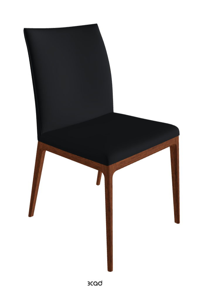 Arcadia Dining Chair_Walnut Canaletto Stained Beech_Soft Leather_Atlantico