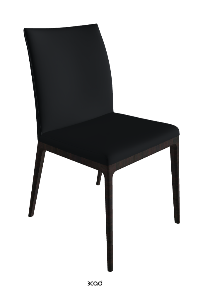 Arcadia Dining Chair_Dark Wenghe Stained Beech_Soft Leather_Atlantico