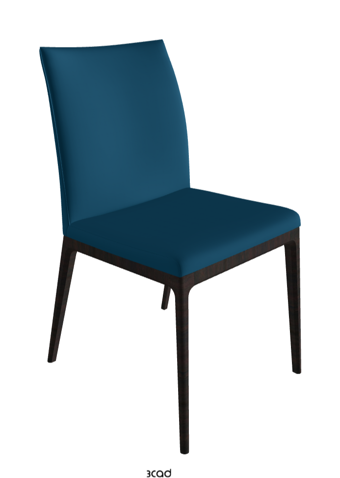 Arcadia Dining Chair_Dark Wenghe Stained Beech_Soft Leather_Capri