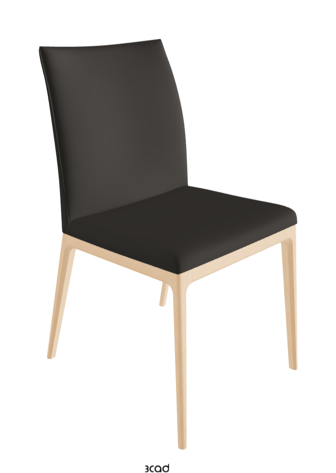 Arcadia Dining Chair_Natural Stained Beech_Soft Leather_Piombo