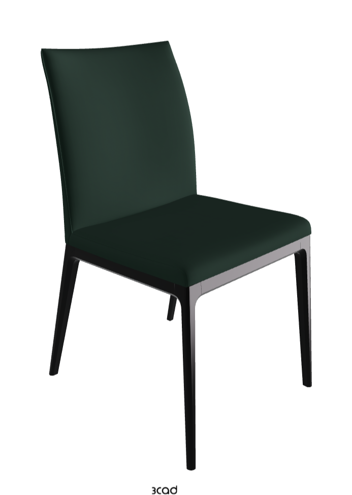 Arcadia Dining Chair_Matt Black_Soft Leather_Sherwood